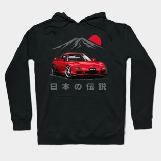 JDM Tuner RX-7 (Sunrise Red) Hoodie